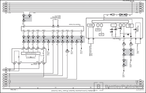 Detailed wiring schematics.
Excerpted illustration from Toyota Prius
Repair and Maintenance Manual: 2004-2008 Chapter 13, Electrical Wiring Diagrams
(BentleyPublishers.com watermark not printed on actual product.)