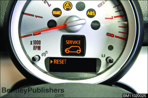 Step-by-step instructions
on resetting CBS service items.